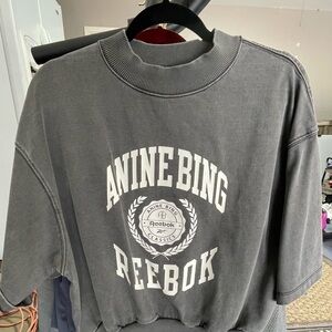 Anine Bing x Reebok Gray Sweatshirt